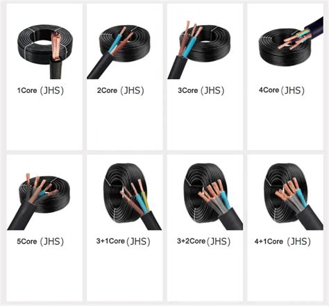 Waterproof Wire Jhs Outdoor Core Rubber Sleeve Flexible Cable Copper