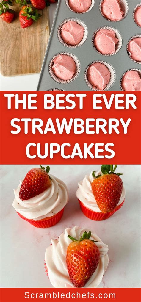 Homemade Strawberry Cupcakes Recipe Scrambled Chefs