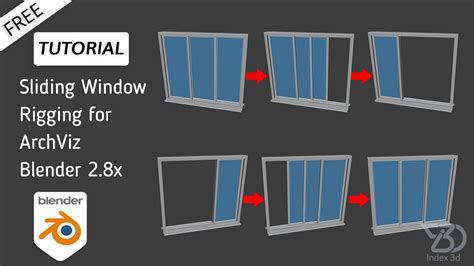 Easy Sliding Window Rigging Tutorial For Beginners Blender 28 Free