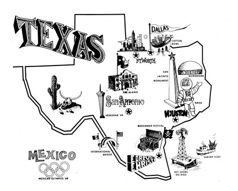 Texas Attractions Ma … - Leone Ninette