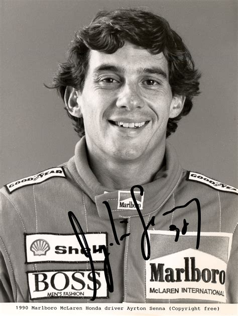 Ayrton Senna Signed Photograph Rr Auction