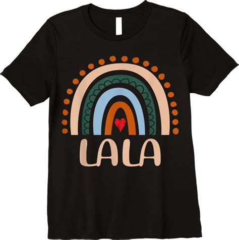 Shop Lala Rainbow Grandma Cute Mothers Day Funny Lala T Shirts Teesdesign