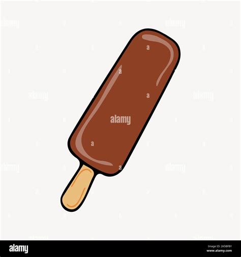 Chocolate Ice Cream Stick Clipart Illustration Vector Stock Vector Image And Art Alamy