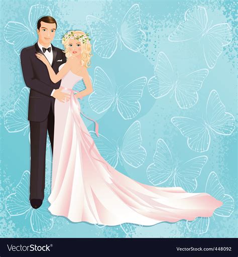 Wedding Couple Royalty Free Vector Image Vectorstock