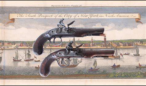 Fine Pair Of Cased Flintlock Pistols Owned By Peter Schermerhorn Aanda