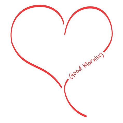 Red Heart With Text Good Morning Artofit