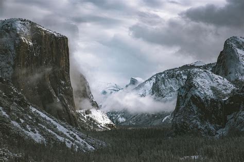 Winter Yosemite National Park, United | Free Photo - rawpixel