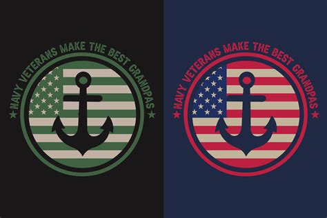 Navy Veterans Make The Best Grandpas Veteran Lover Shirt Military