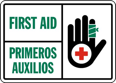 Bilingual First Aid Sign Get Off Now