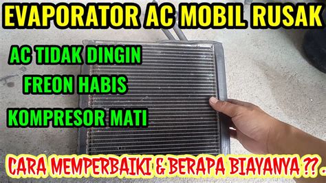 CIRI CIRI EVAPORATOR AC MOBIL BOCOR I CARA MEMBERSIHKAN EVAPORATOR I