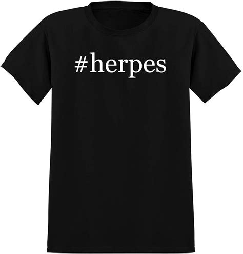 Herpes Men S Hashtag Soft Graphic T Shirt Tee Black X Large Clothing Shoes