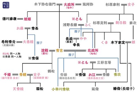 豊臣秀吉系図 父母、兄弟、甥、妻子など早わかり 戦国未満