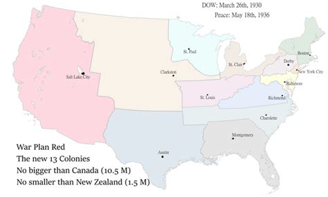 If War Plan Red Got Hot British Victory Rimaginarymaps