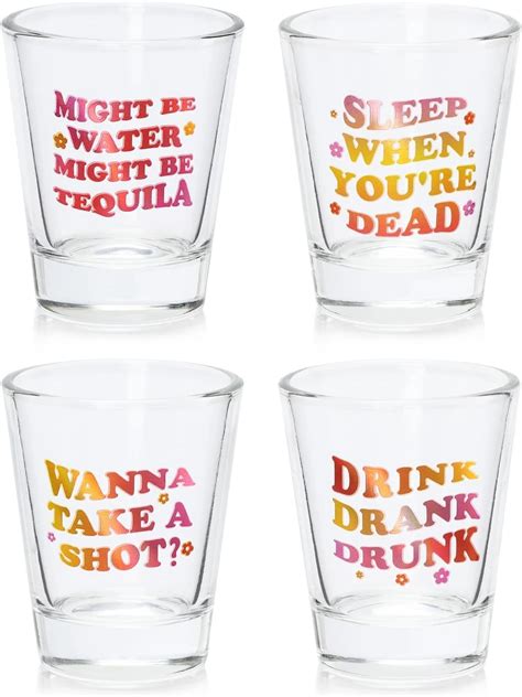 Myxx Bottoms Up Bitches Shot Glasses 2 Oz Clear Shot Glasses