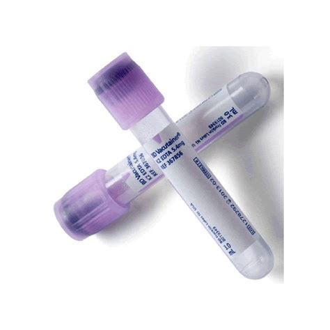 Bd Vacutainer K Edta Plus Blood Collection Tubes Lavender Off