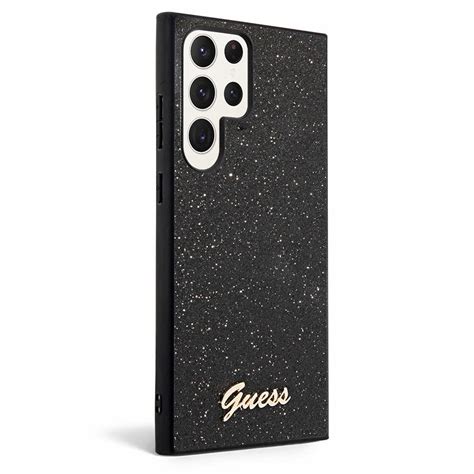 Guess Glitter Flakes Metal Logo Case