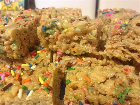 Cake Batter Rice Krispie Treats Smiles By Meg