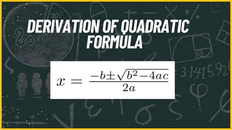 Derivation Of Quadratic Formula Step By Step YouTube