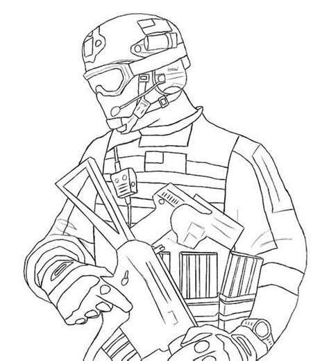 Call Of Duty Modern Warfare Coloring Pages Sketch Coloring Page