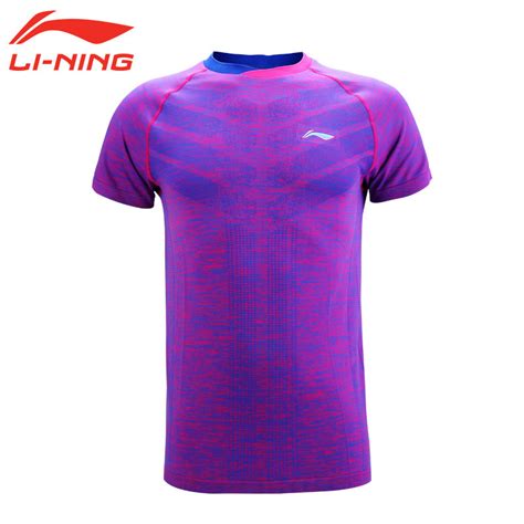 View Li Ning Badminton Jersey Tournament Men Badminton T Shirt Li