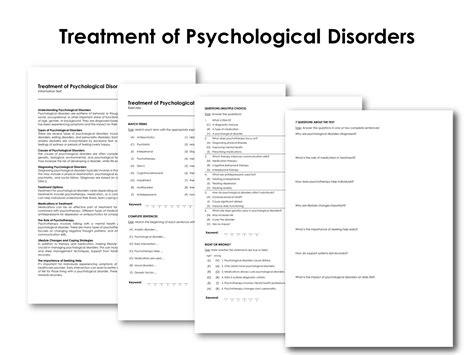 Treatment Of Psychological Disorders Made By Teachers