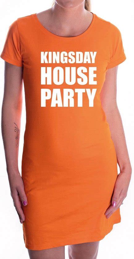 Kingsday House Party Jurk Oranje Voor Dames Koningsdag Woningsdag