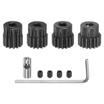 Amazon Uxcell P Pinion Gear Set Mm Shaft T T T T Motor