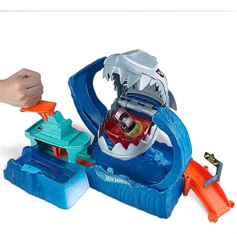 Set De Juego Hot Wheels City Robo Tubarao Mattel MercadoLibre