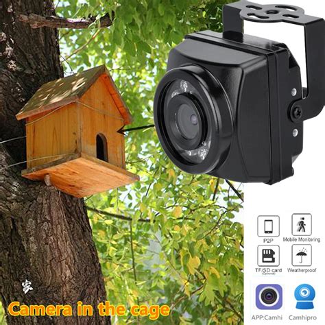 Small Outdoor Security Camera Bird Surveillance Camera Mini Poe