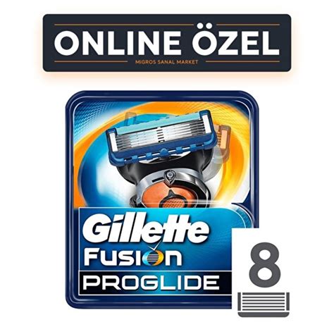 Gillette Fusion 8li 5 Bıçaklı Tüm Cilt Tipleri İçin Bıçak Yedeği