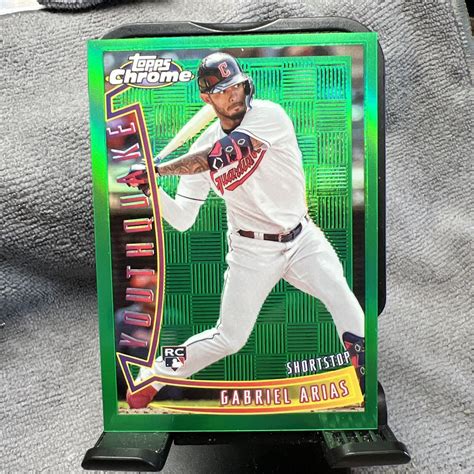 2022 Topps Chrome Sonic Gabriel Arias RC Rookie Youthquake Refractor