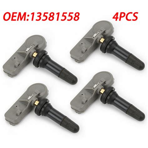 Pcs Tpms For Chevy Gmc Gm Tire Pressure Monitoring Sensors Oem