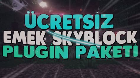 MİNECRAFT ÜCRETSİZ EMEKSKYBLOCK PLUGİN PAKETİ MAP 2022 YouTube