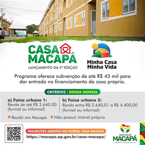 Prefeitura De Macapá Abre Inscrições Para 2ª Edição Do Programa Casa Macapá Prefeitura