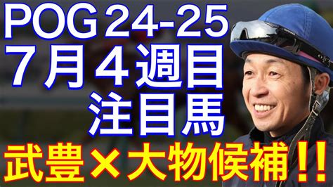 【pog24 25】7月4週目デビューの注目新馬を紹介【札幌に大物マイラー候補！武豊j×アルテヴェローチェが登場！】 Youtube