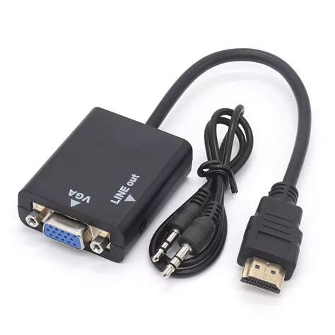 Cabo Conversor HDMI Para VGA Áudio Época Eletro