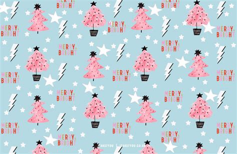 40+ Preppy Christmas Wallpaper Ideas : Merry & Bright Blue Background I ...