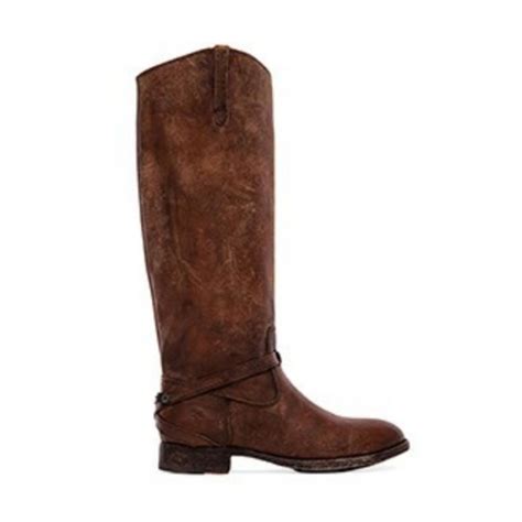 Frye Shoes Frye Distressed Equestrian Lindsay Plate Boot In Cognac