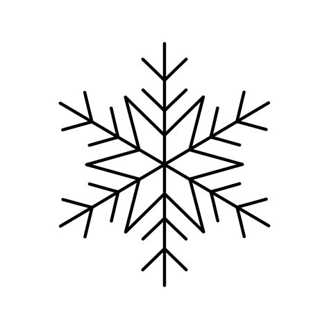 Snowflake Line Drawing