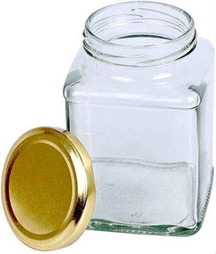 Lug Cap Transparent Ml Itc Square Glass Jars At Rs Piece In