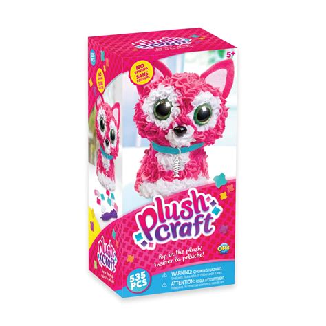 PlushCraft Craft by Numbers Fabric Figure Kit - 3D Kitty Plush ...