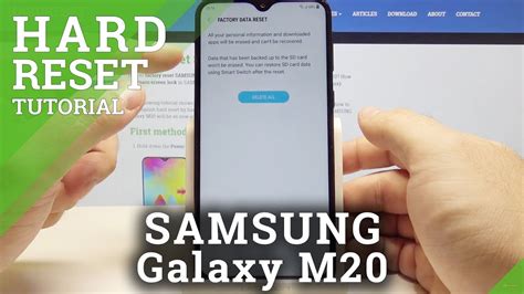 HARD RESET SAMSUNG Galaxy M20 Erase All Content Settings YouTube