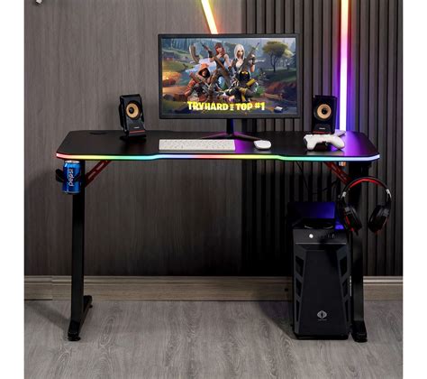 Bureau Informatique Gamer Ams desk120z led nova Retroéclairage Rgb