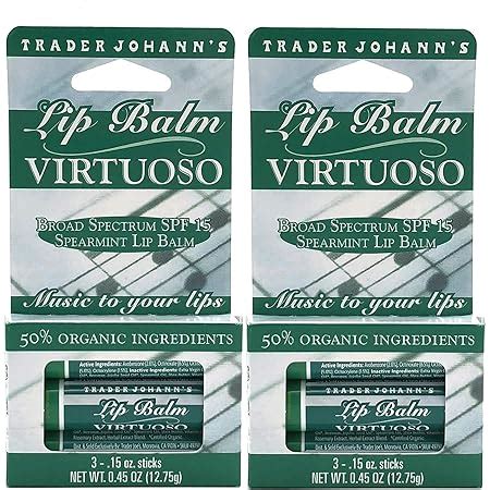 Amazon Trader Joe S Organic Virtuoso Spearmint Lip Balm Spf