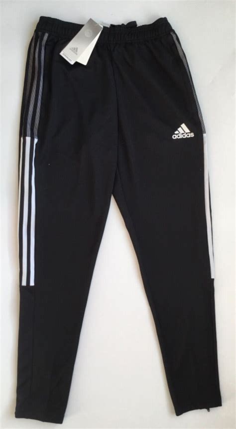 Adidas Mens Tiro 21 Track Pants Gh7305 Football Soccer Black White