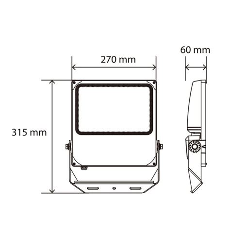 Projecteur extérieur LED haute performance 145Lm W 100W Woltz