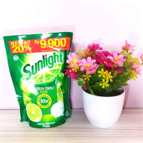 Jual Sunlight Jeruk Nipis 460 Ml Cairan Pencuci Piring Refill Shopee