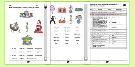 Year Maths Assessment Geometry Position And Direction Term