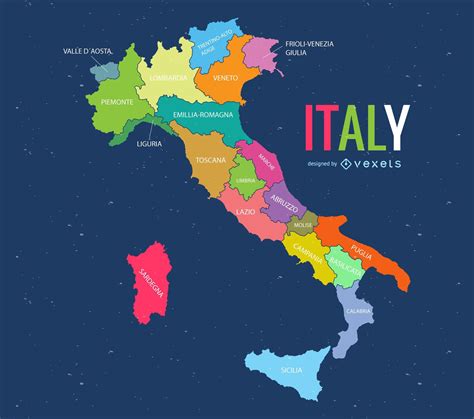 Italy Map Vector Download