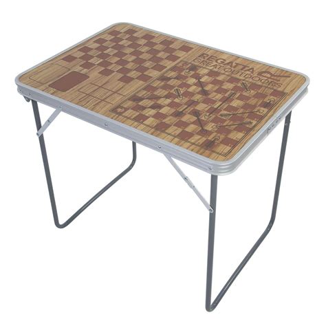 Classic Games Folding Camping Table Brown Outr